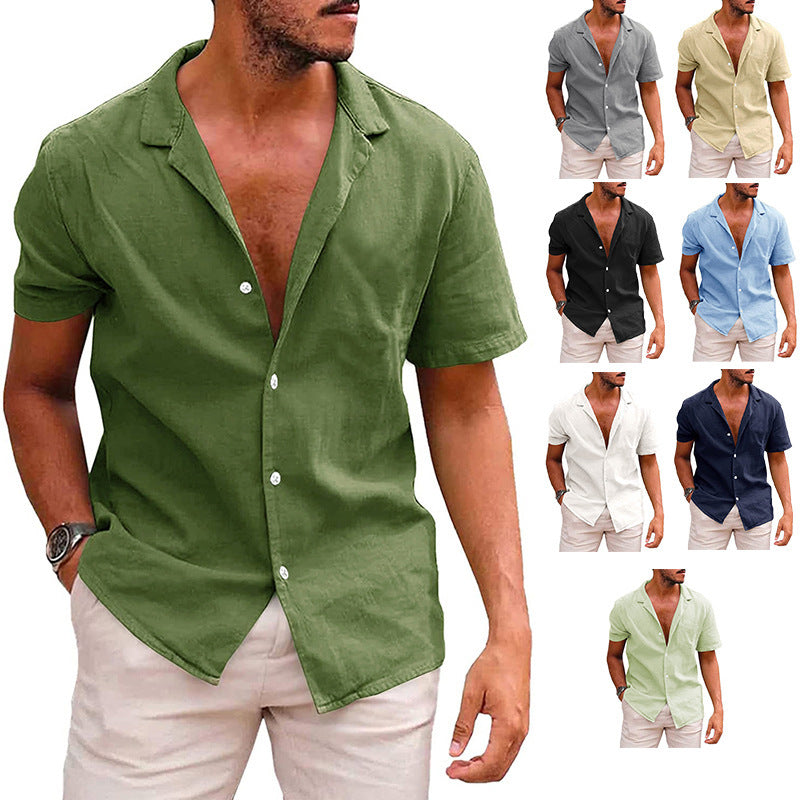 Men’s Casual Linen Shirt – Lightweight, Cool, Summer-Ready Style - SWIGEAR