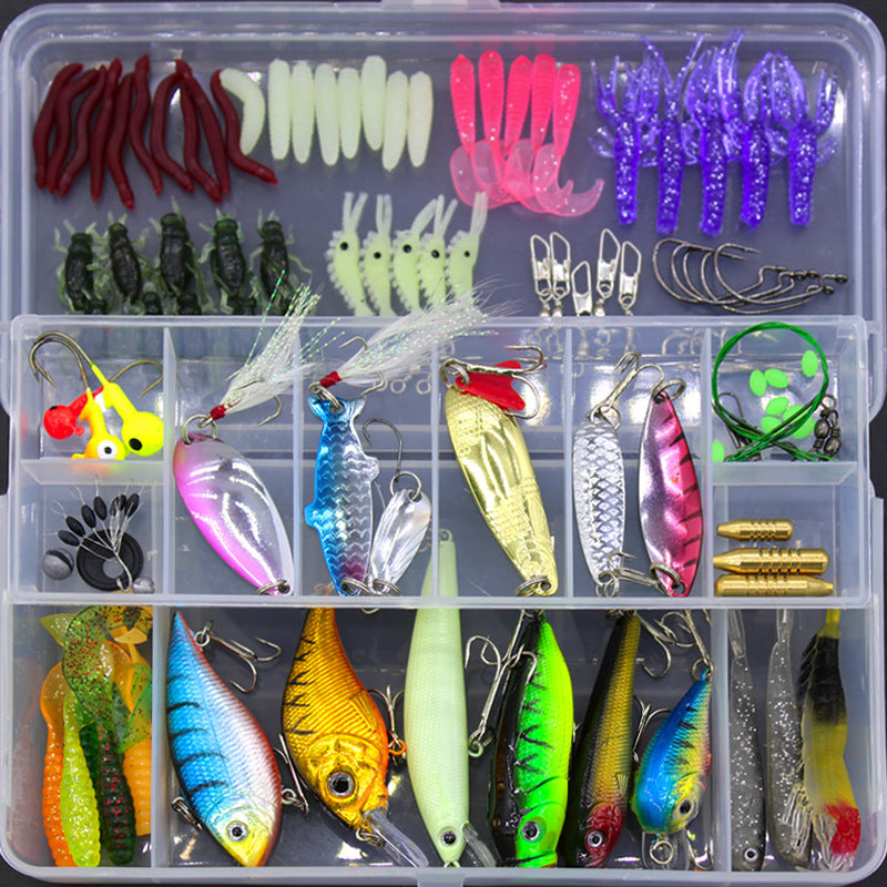 100-Piece Soft Bait Set – Lifelike, Versatile, Ready to Fish - SWIGEAR